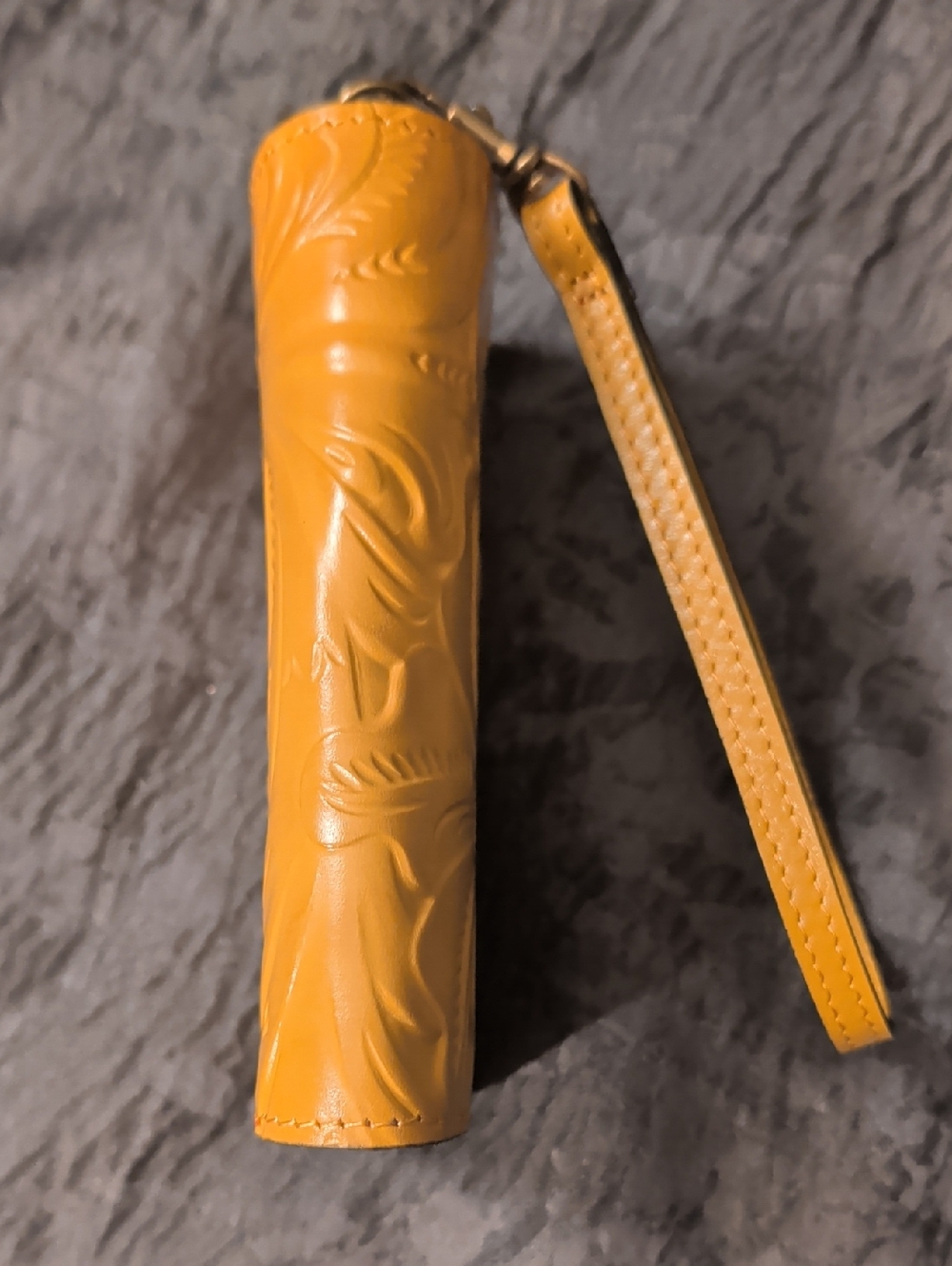Patricia Nash Koumi Burnished Tooled Leather Zip Around Wallet in Mango - Picture 9 of 16